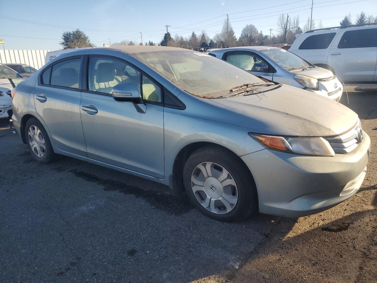 2012 Honda Civic VIN JHMFB4F28CS008391 Copart auction photo, mechanical / rear end damage thumbnail 4
