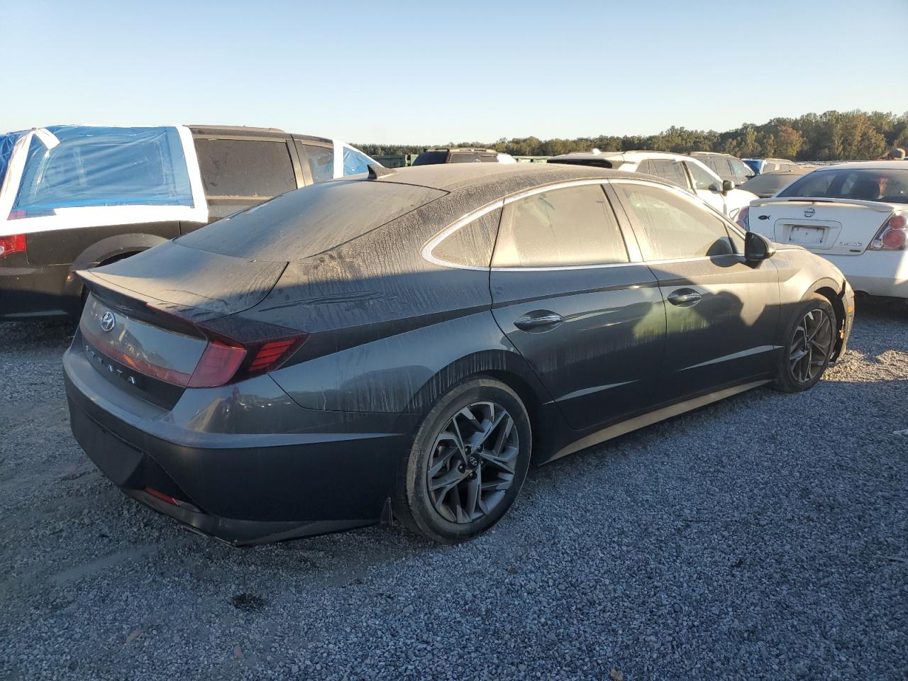 2022 Hyundai Sonata VIN KMHL14JA3NA214048 Copart auction photo, water/flood damage thumbnail 3