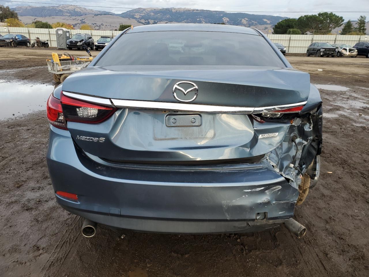 2015 Mazda 6 VIN JM1GJ1V56F1219991 Copart auction photo, rear end / front end damage thumbnail 6