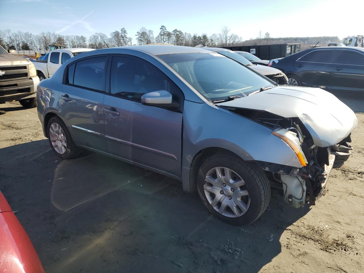 2010 Nissan Sentra VIN 3N1AB6AP5AL662712 Copart auction photo, front end damage thumbnail 4