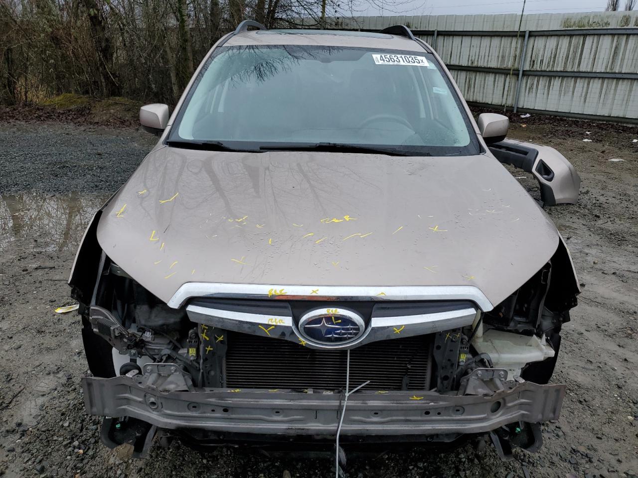 2014 Subaru Forester VIN JF2SJAJC5EH498436 Copart auction photo, front end damage thumbnail 5