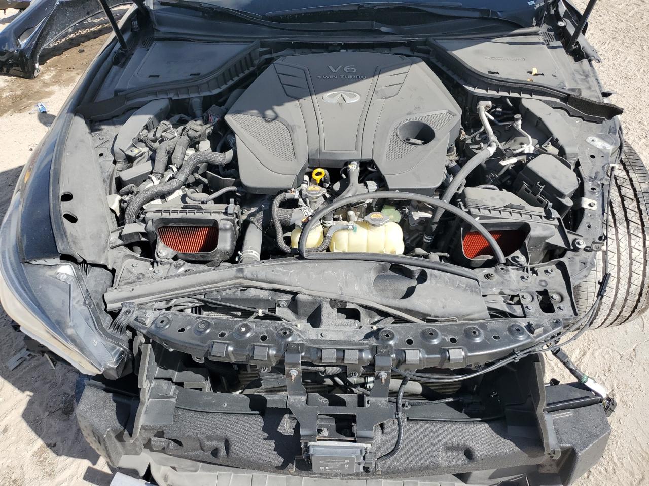 2020 Infiniti Q60 VIN JN1EV7EK5LM340240 Copart auction photo, front end damage thumbnail 11