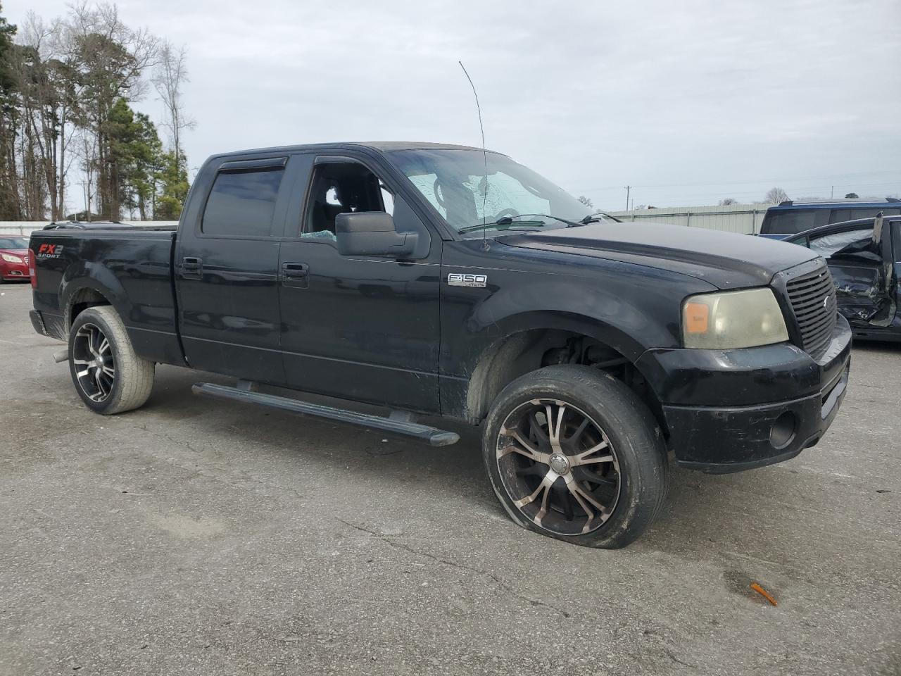 2008 Ford F-150 VIN 1FTPW12VX8KB55358 Copart auction photo, vandalism damage thumbnail 4