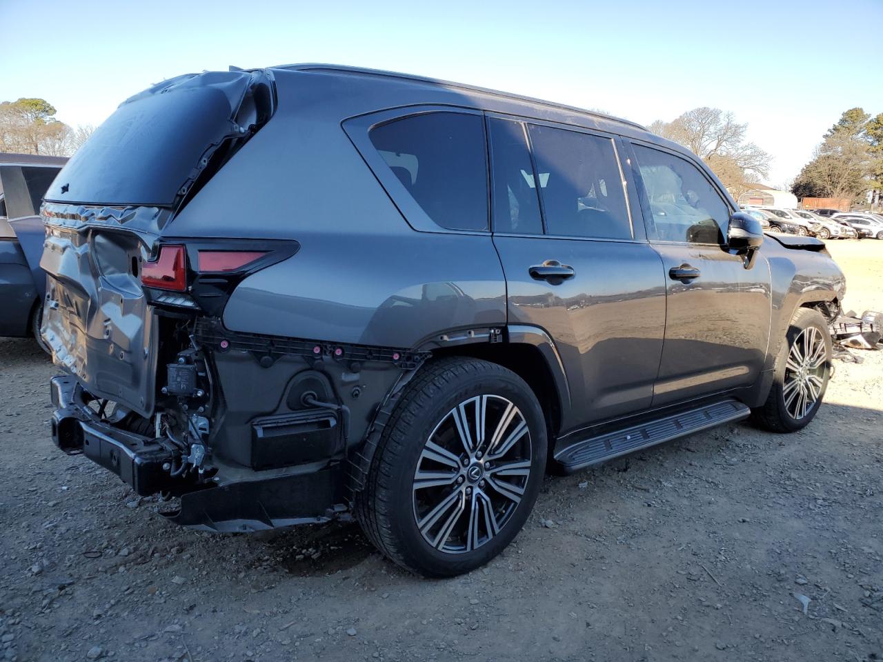 2023 Lexus LX VIN JTJGB7CX8P4034441 Copart auction photo, front end damage thumbnail 3