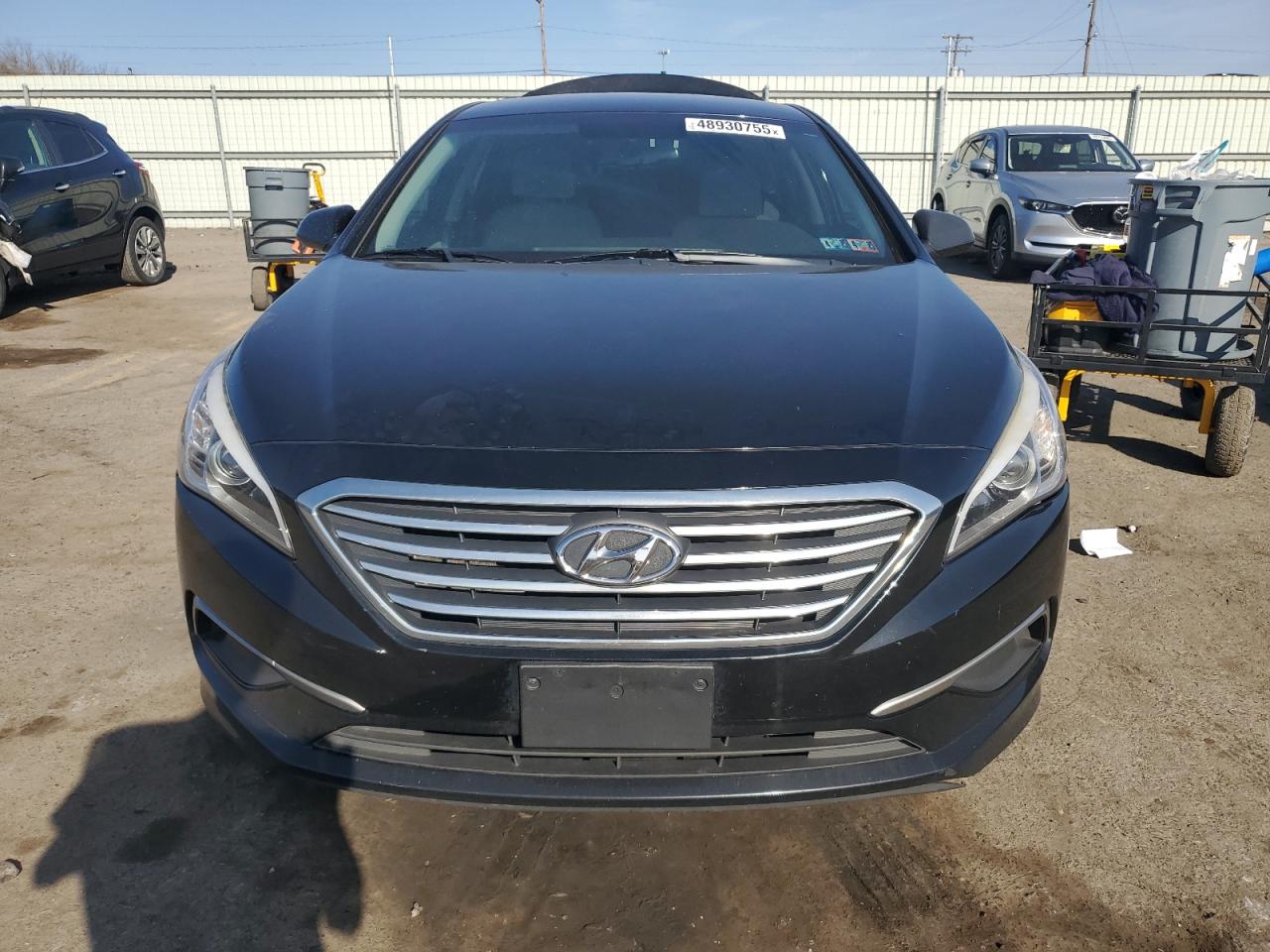 2017 Hyundai Sonata VIN 5NPE24AFXHH591947 Copart auction photo, rear end damage thumbnail 5