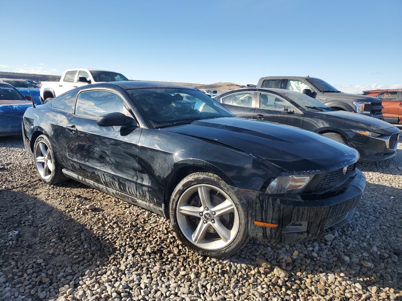 2012 Ford Mustang VIN 1ZVBP8AM5C5232196 Copart auction photo, side / rear end damage thumbnail 4