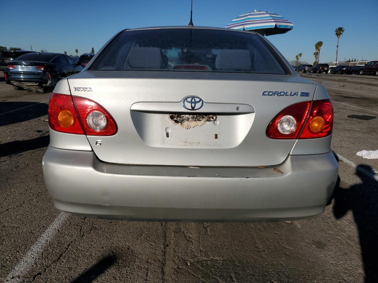2004 Toyota Corolla VIN 1NXBR32E34Z296294 Copart auction photo, side damage thumbnail 6