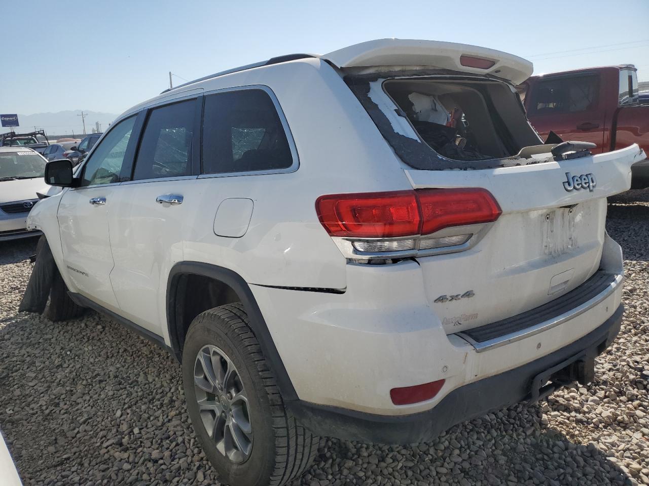 2015 Jeep Grand Cherokee VIN 1C4RJFBG4FC638485 Copart auction photo, rollover damage thumbnail 2