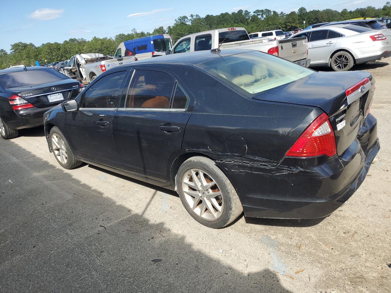 2012 Ford Fusion VIN 3FAHP0JG8CR273885 Copart auction photo, front end / rear end damage thumbnail 2