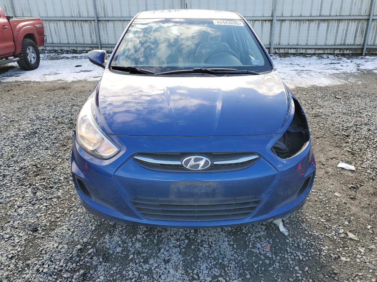 2015 Hyundai Accent VIN KMHCT4AE9FU831550 Copart auction photo, side damage thumbnail 5