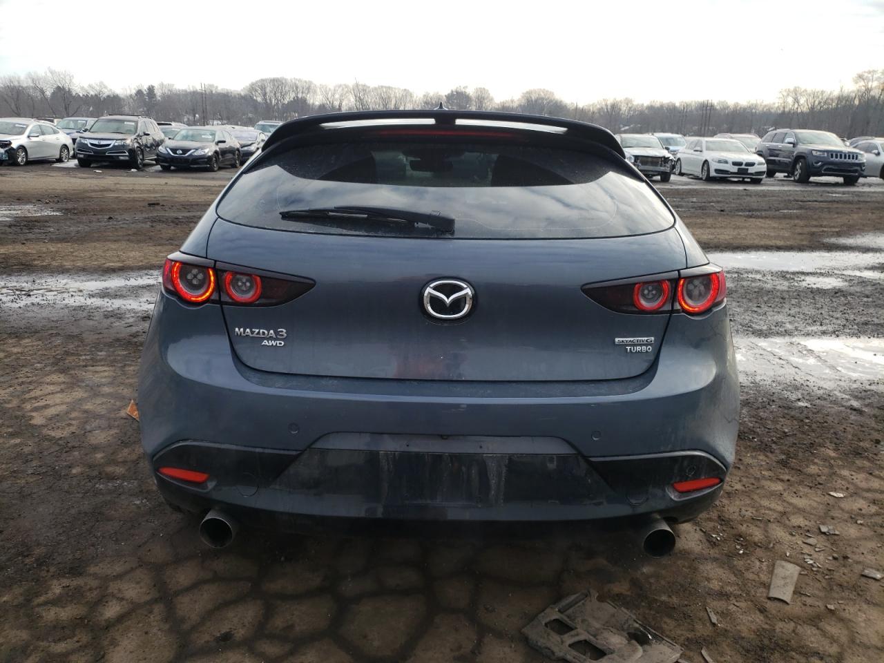 2021 Mazda 3 VIN JM1BPBNY7M1312525 Copart auction photo, front end / side damage thumbnail 6
