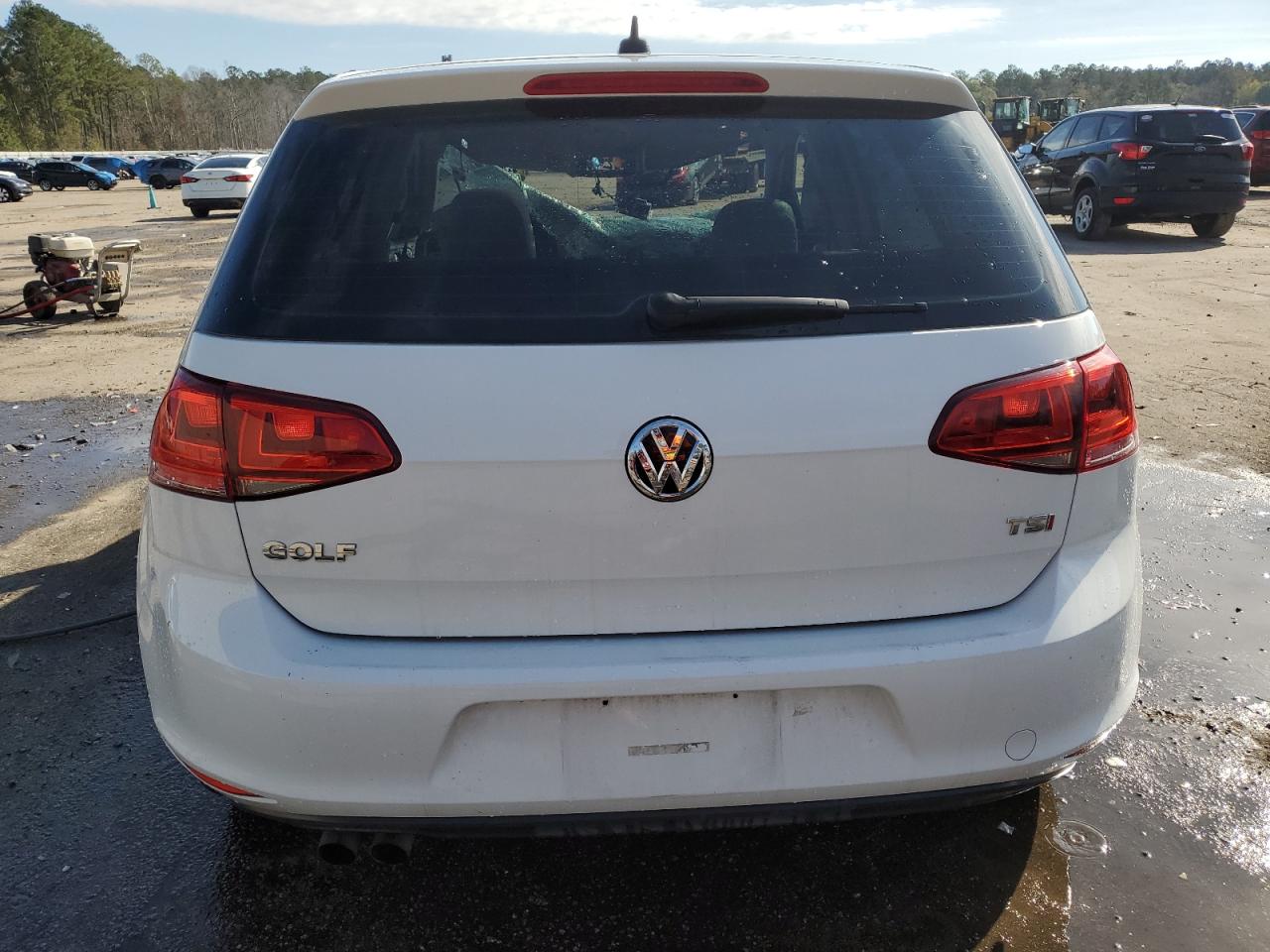 2017 Volkswagen Golf VIN 3VW217AU8HM074305 Copart auction photo, top/roof / front end damage thumbnail 6