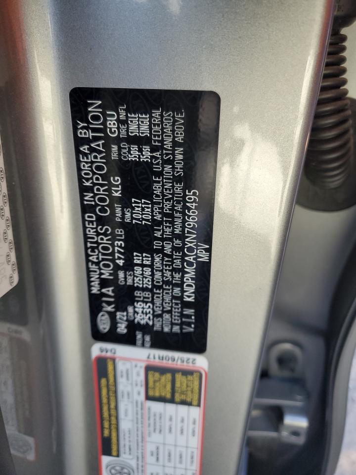 2022 KIA Sportage VIN KNDPMCACXN7966495 Copart auction photo, vandalism damage thumbnail 12
