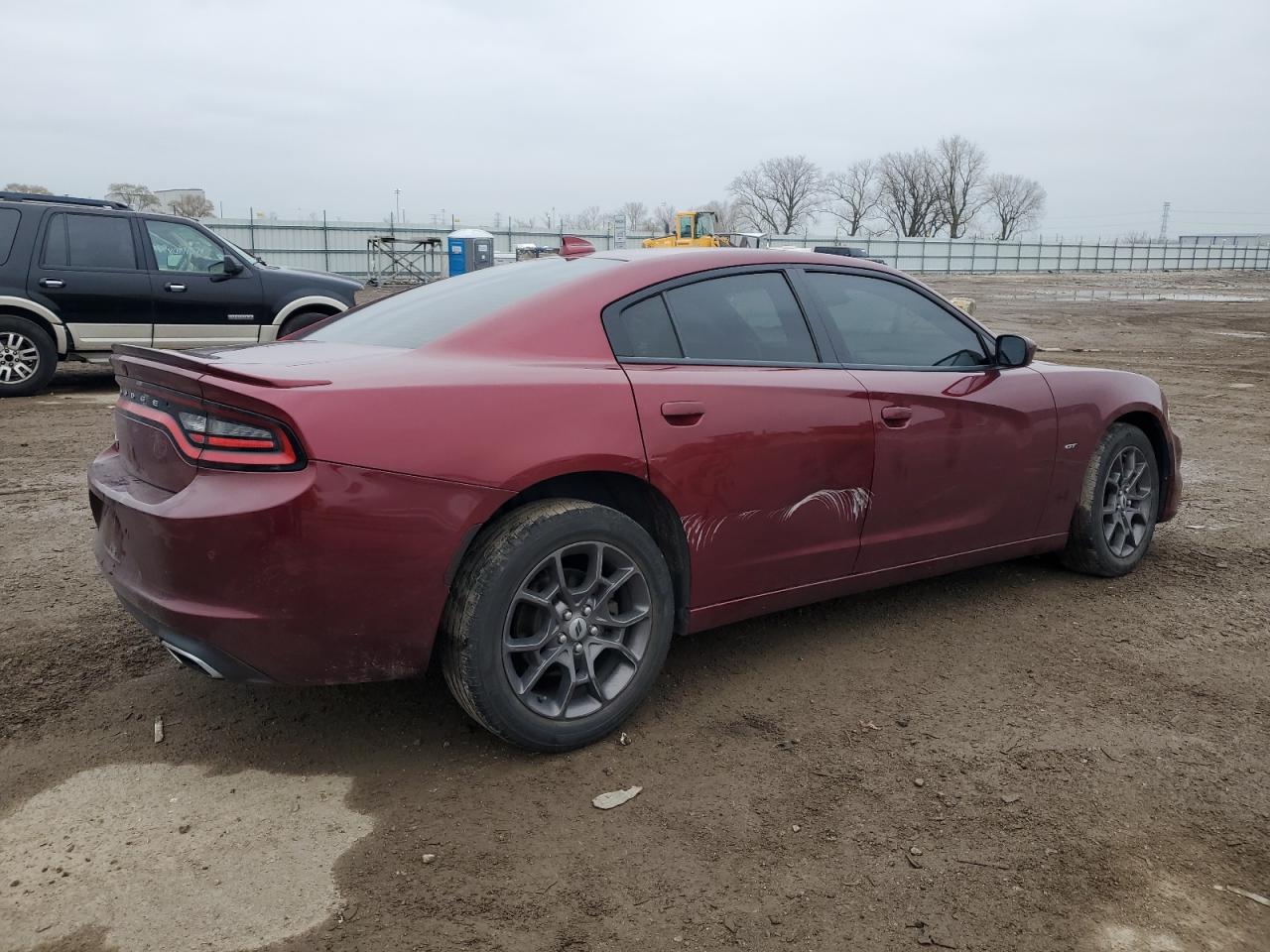 2018 Dodge Charger VIN 2C3CDXJG0JH291753 Copart auction photo, front end / side damage thumbnail 3