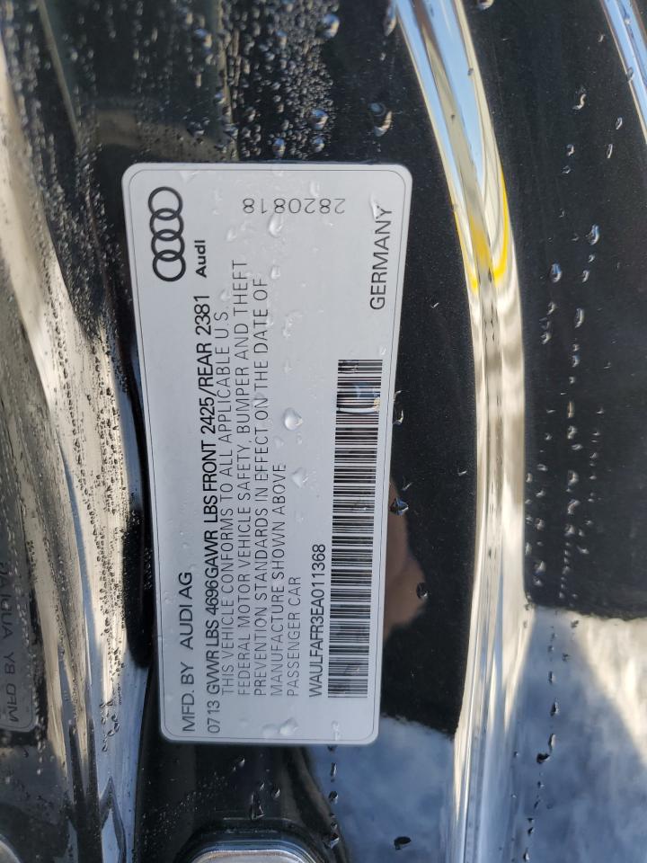 2014 Audi A5 VIN WAULFAFR3EA011368 Copart auction photo, front end damage thumbnail 12