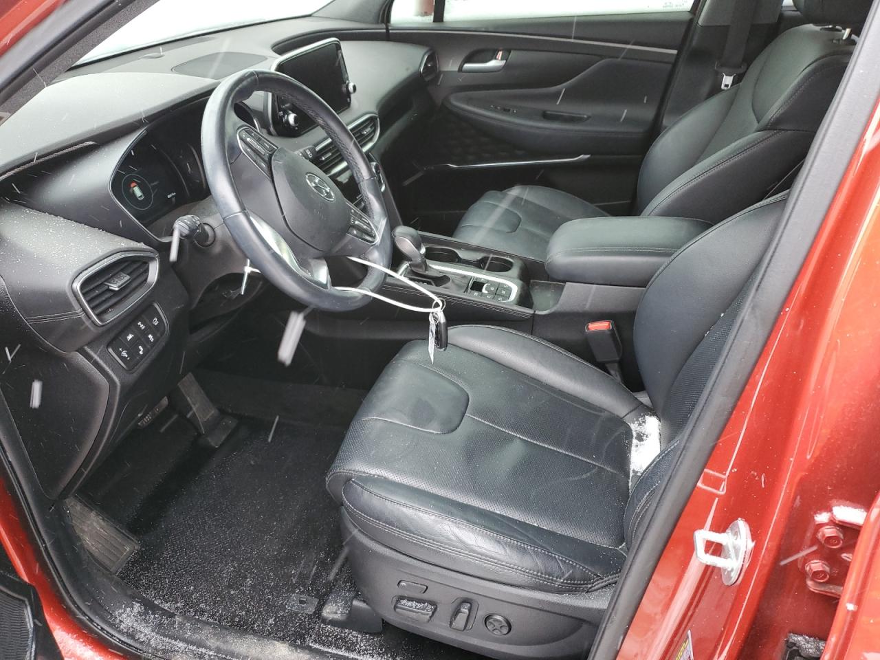 2019 Hyundai Santa Fe VIN 5NMS5CADXKH066099 Copart auction photo, top/roof damage thumbnail 7