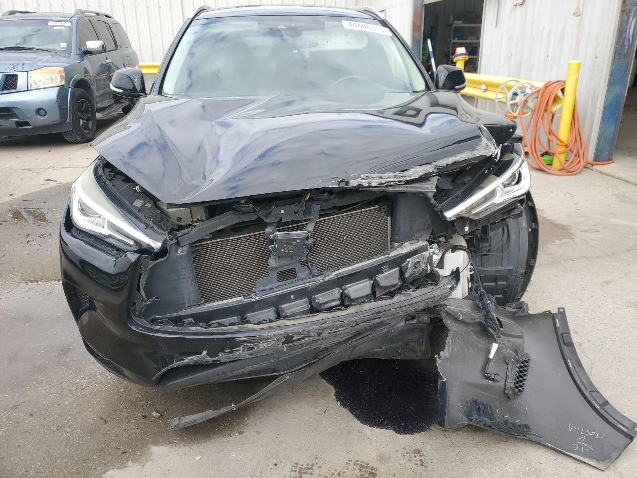 2019 Infiniti QX50 VIN 3PCAJ5M16KF103431 Copart auction photo, side / front end damage thumbnail 5