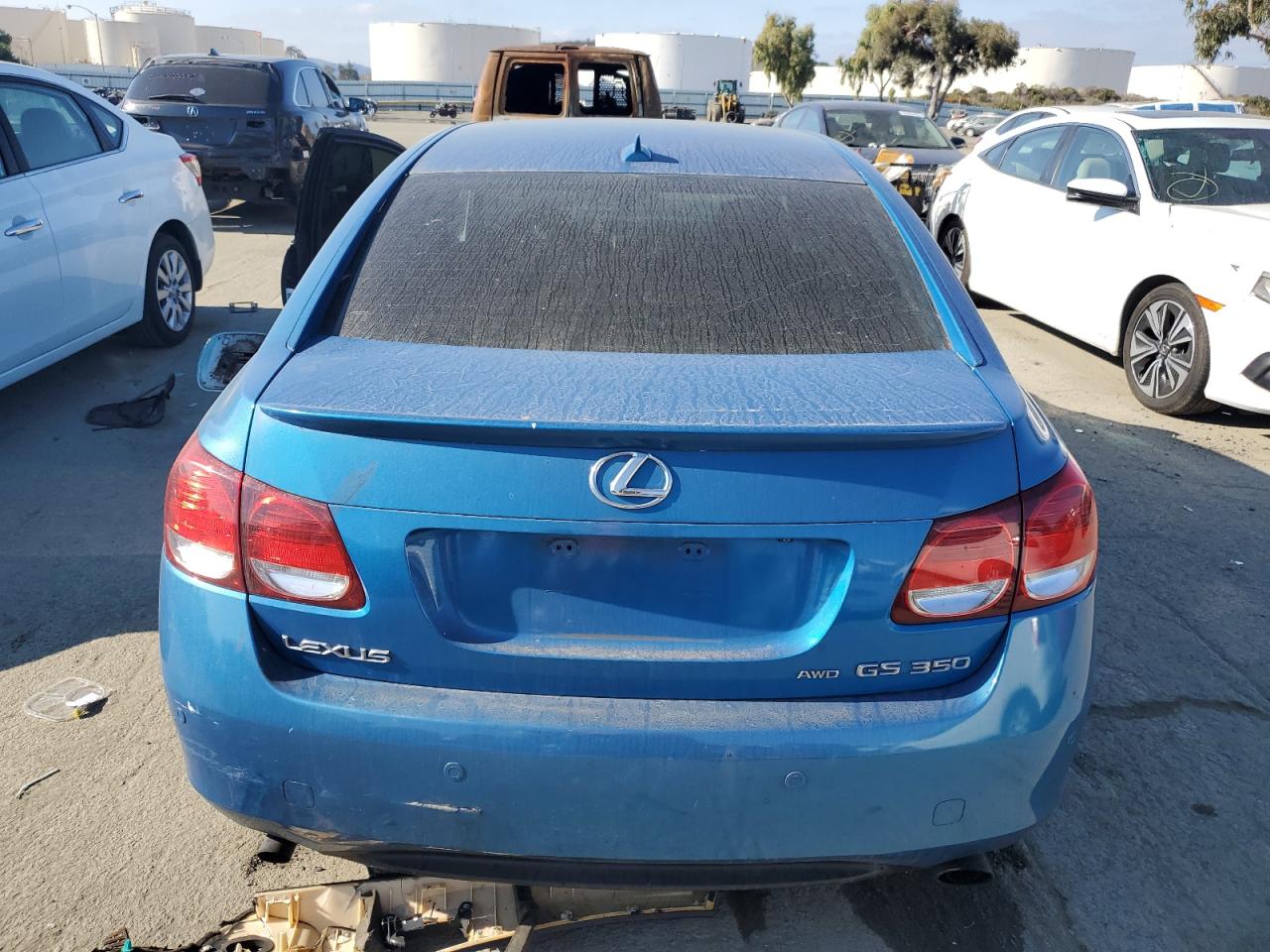 2007 Lexus GS VIN JTHCE96S970005587 Copart auction photo, vandalism / stripped damage thumbnail 6