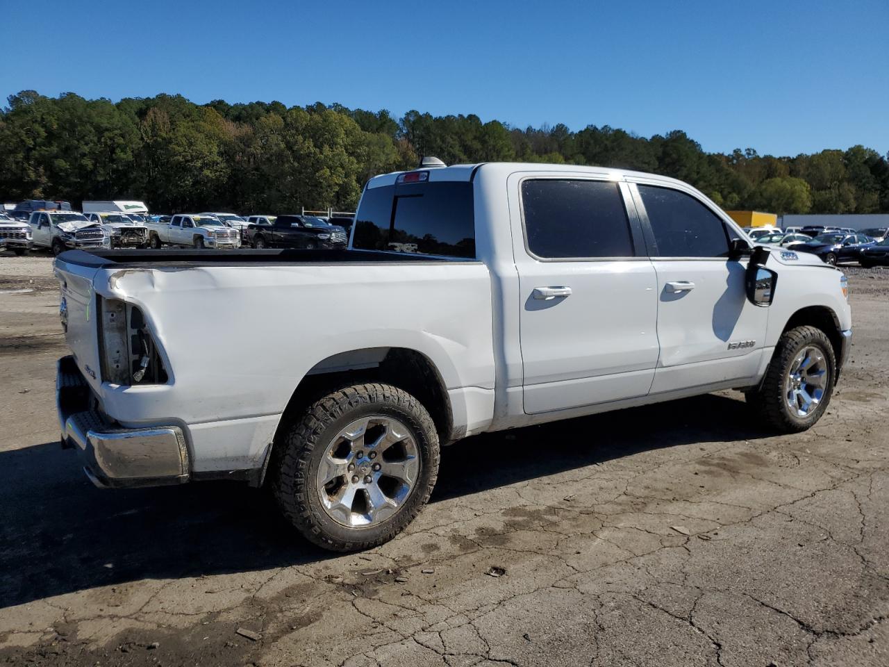 2022 RAM 1500 VIN 1C6SRFFM6NN240022 Copart auction photo, front end / side damage thumbnail 3