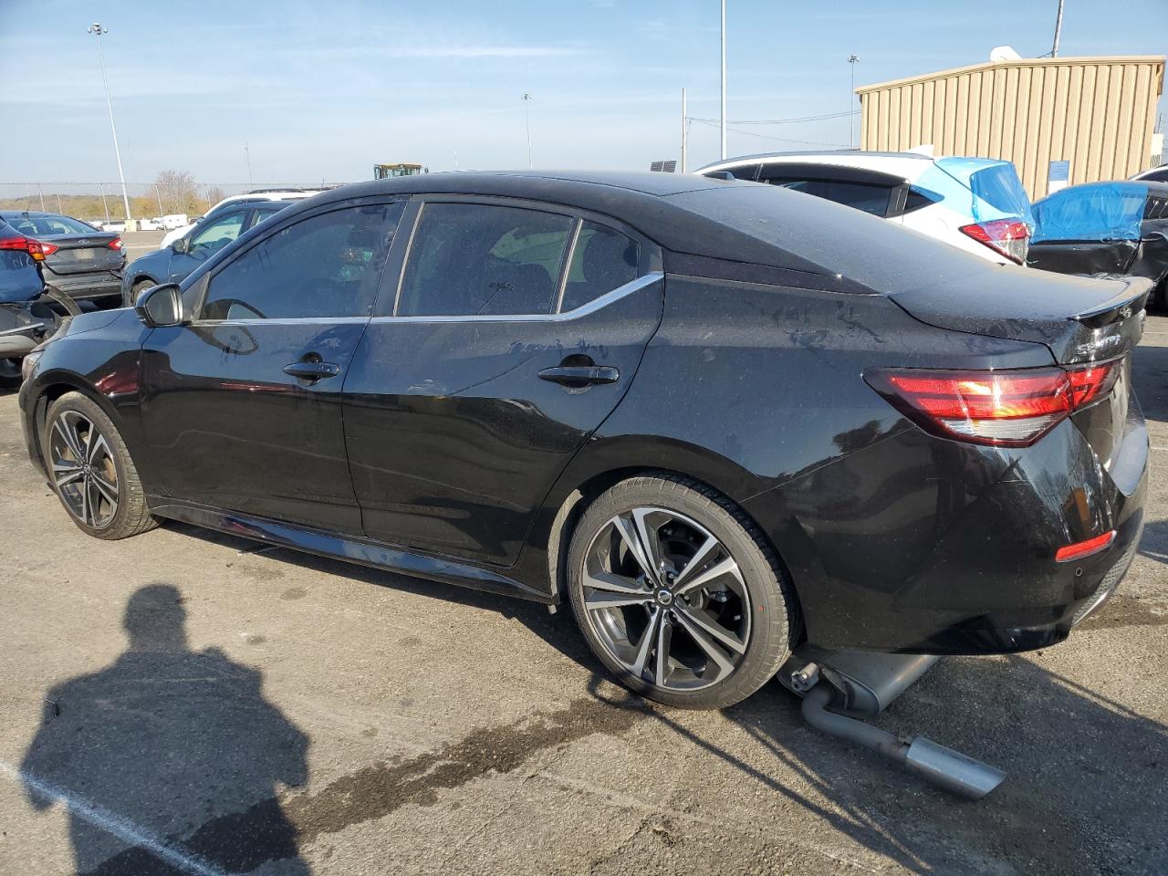 2022 Nissan Sentra VIN 3N1AB8DV2NY234756 Copart auction photo, rear end / side damage thumbnail 2