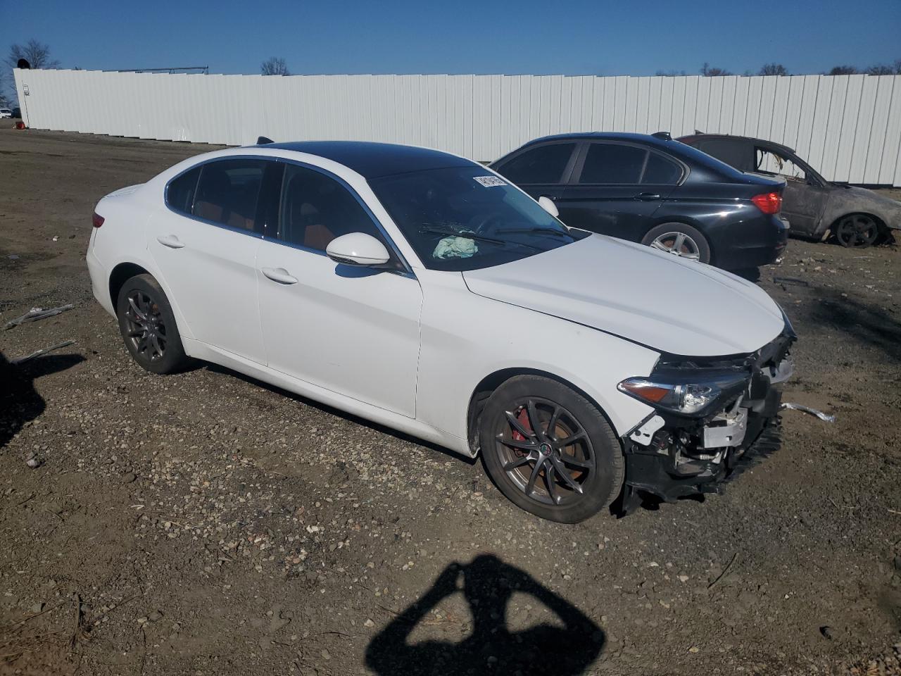 2019 Alfa Romeo Giulia VIN ZARFANAN1K7622797 Copart auction photo, front end damage thumbnail 4