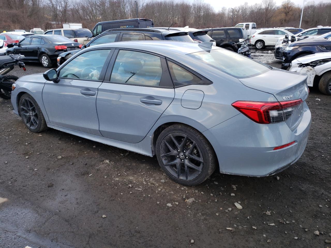2024 Honda Civic VIN 2HGFE2F55RH506914 Copart auction photo, front end / side damage thumbnail 2