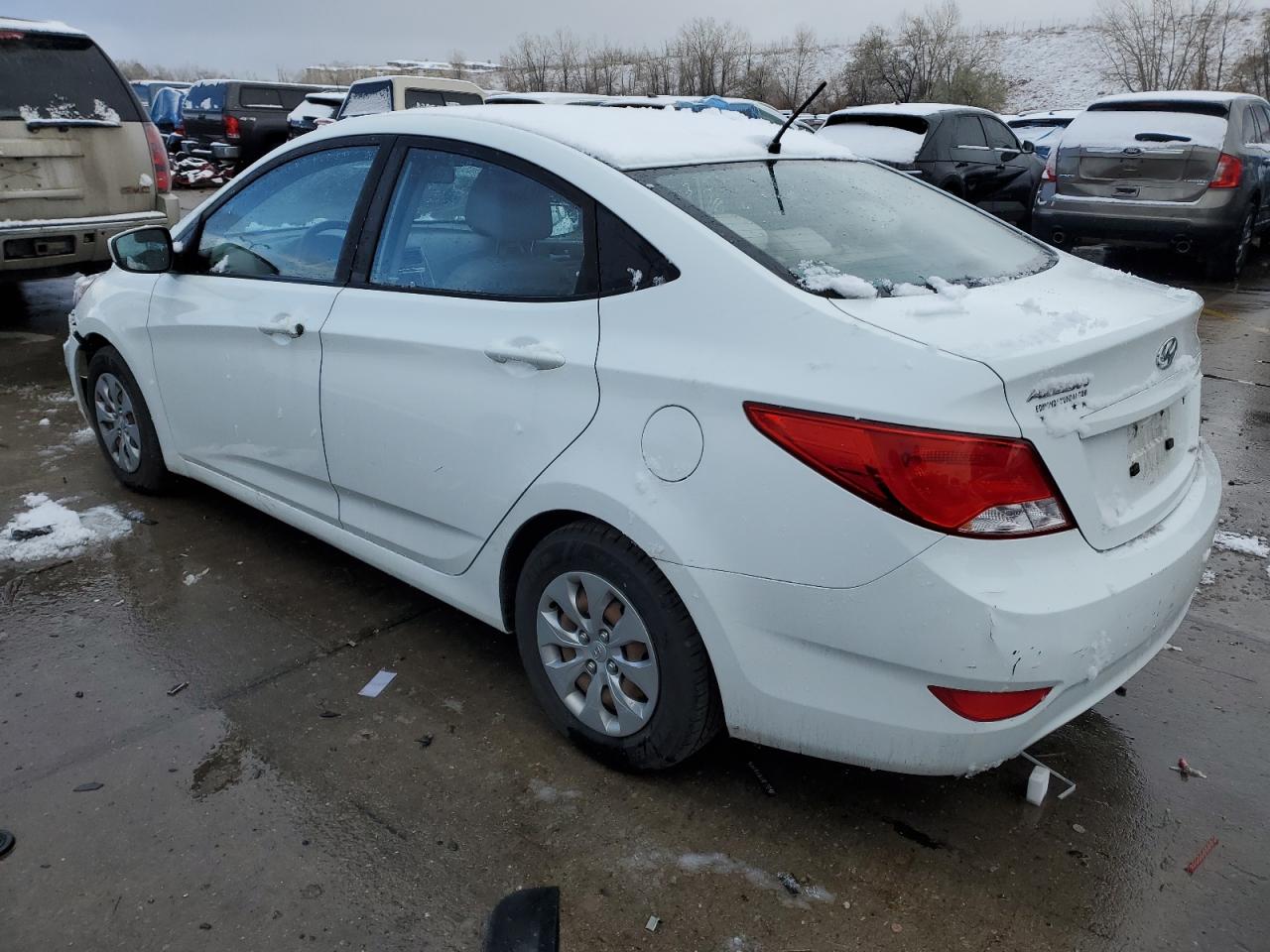 2016 Hyundai Accent VIN KMHCT4AE6GU123046 Copart auction photo, vandalism / side damage thumbnail 2