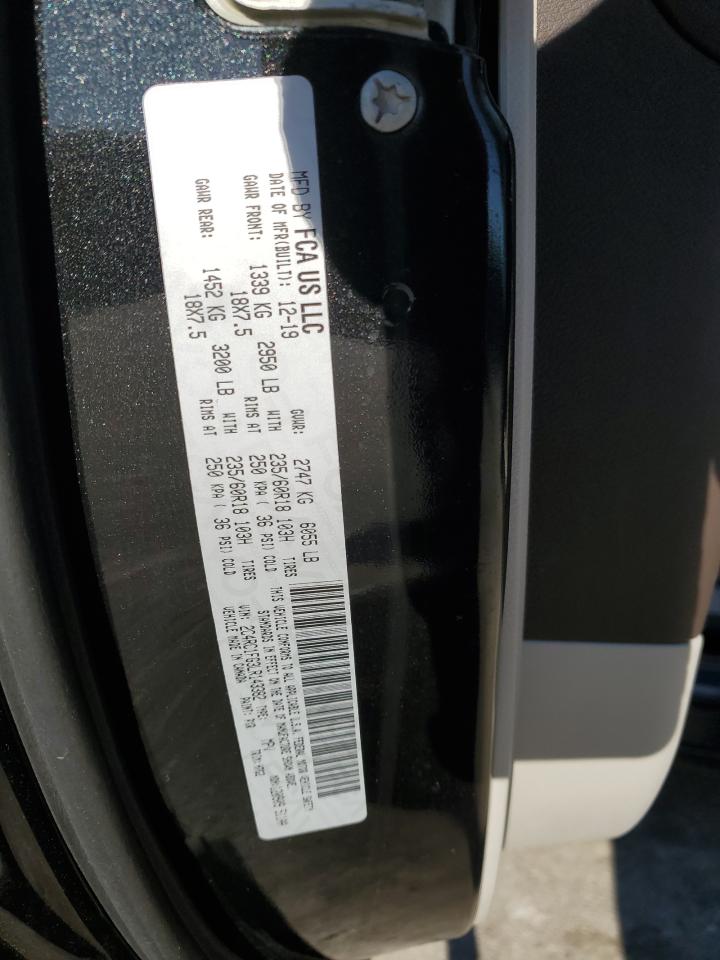 2020 Chrysler Pacifica VIN 2C4RC1FG3LR143382 Copart auction photo, front end / side damage thumbnail 13