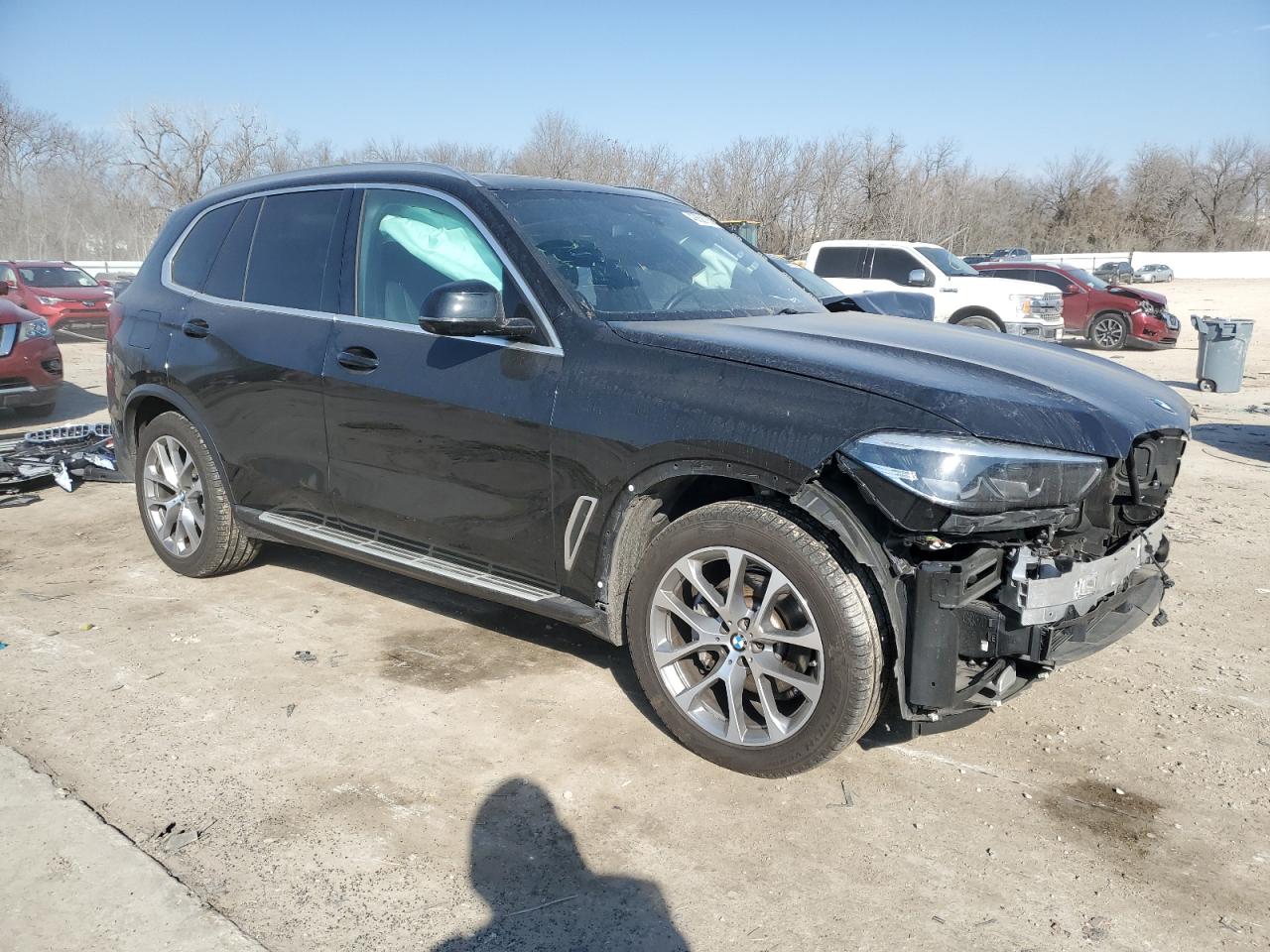 2023 BMW X5 VIN 5UXCR6C08P9P89701 Copart auction photo, side / front end damage thumbnail 4