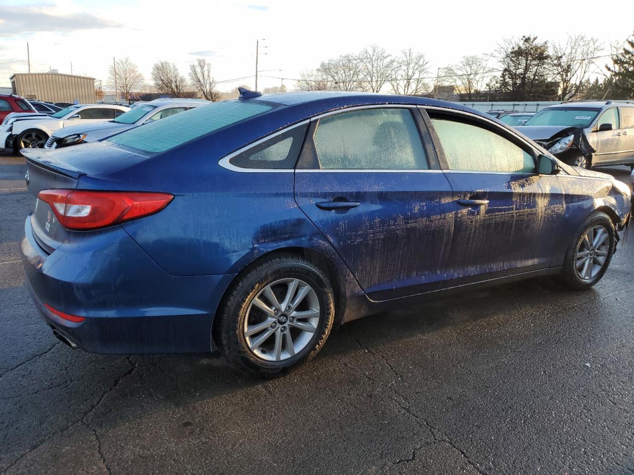 2016 Hyundai Sonata VIN 5NPE24AF3GH359656 Copart auction photo, vandalism / all over damage thumbnail 3