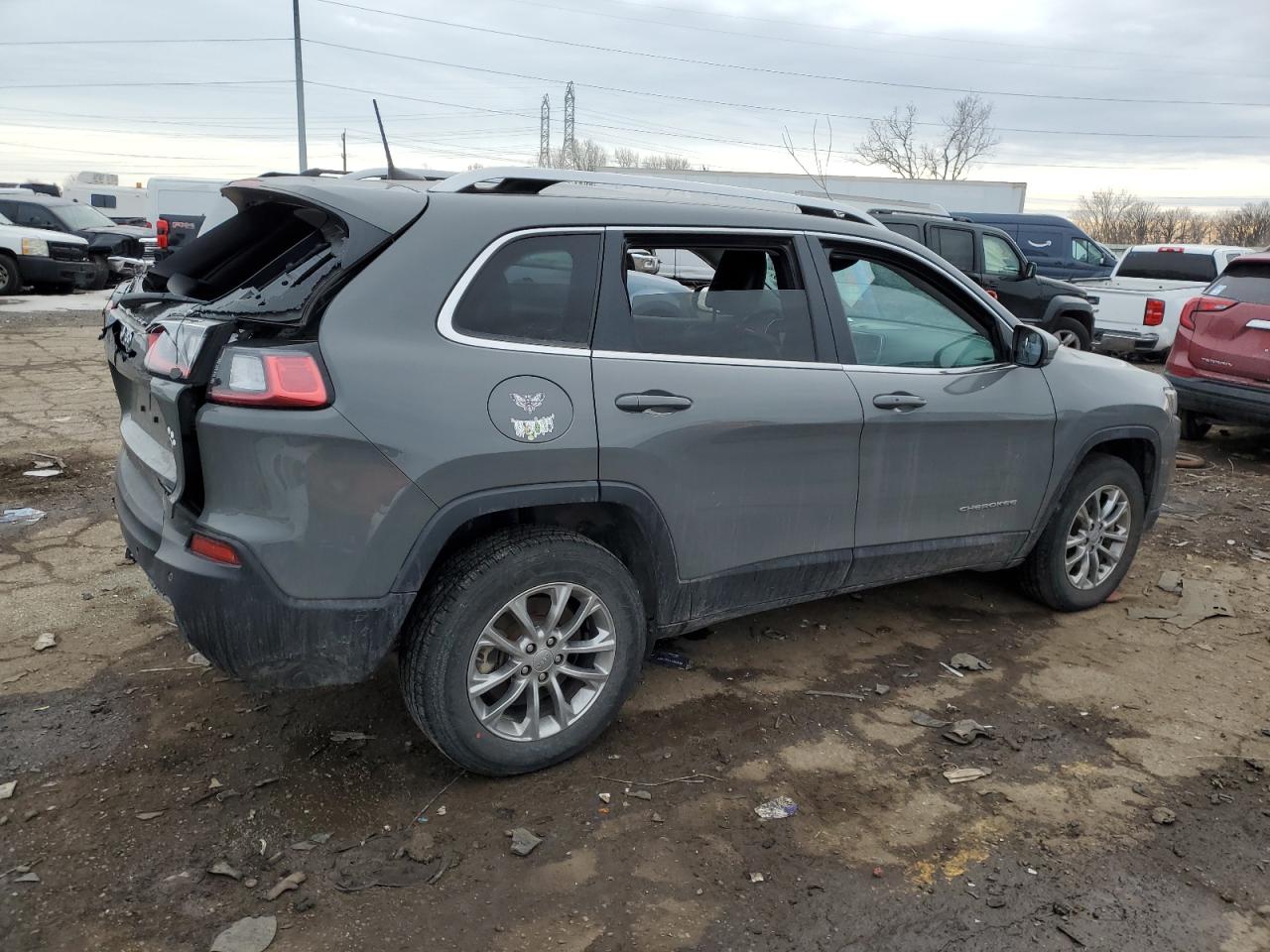 2021 Jeep Grand Cherokee VIN 1C4PJMMN8MD173241 Copart auction photo, rear end damage thumbnail 3
