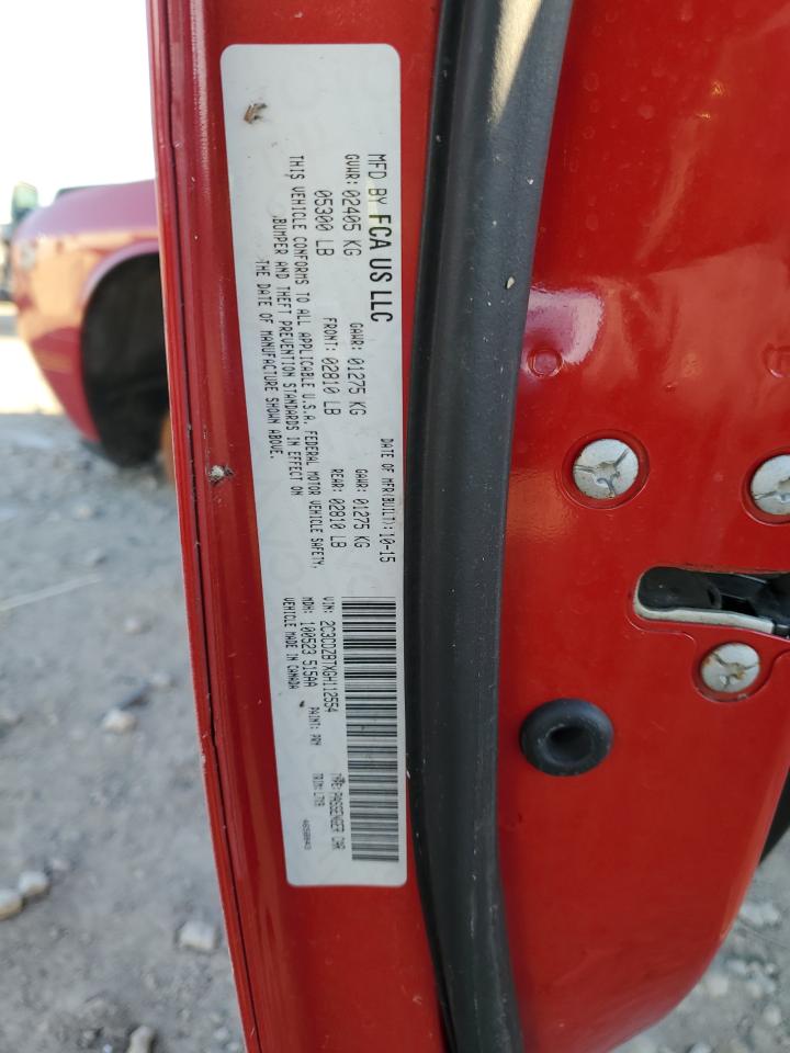 2016 Dodge Challenger VIN 2C3CDZBTXGH112554 Copart auction photo, stripped damage thumbnail 14