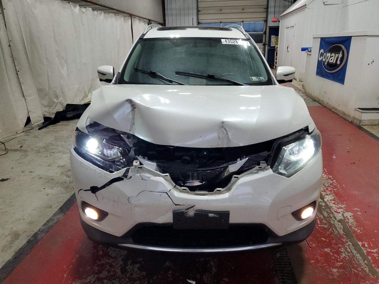 2016 Nissan Rogue VIN 5N1AT2MV7GC792830 Copart auction photo, front end damage thumbnail 5