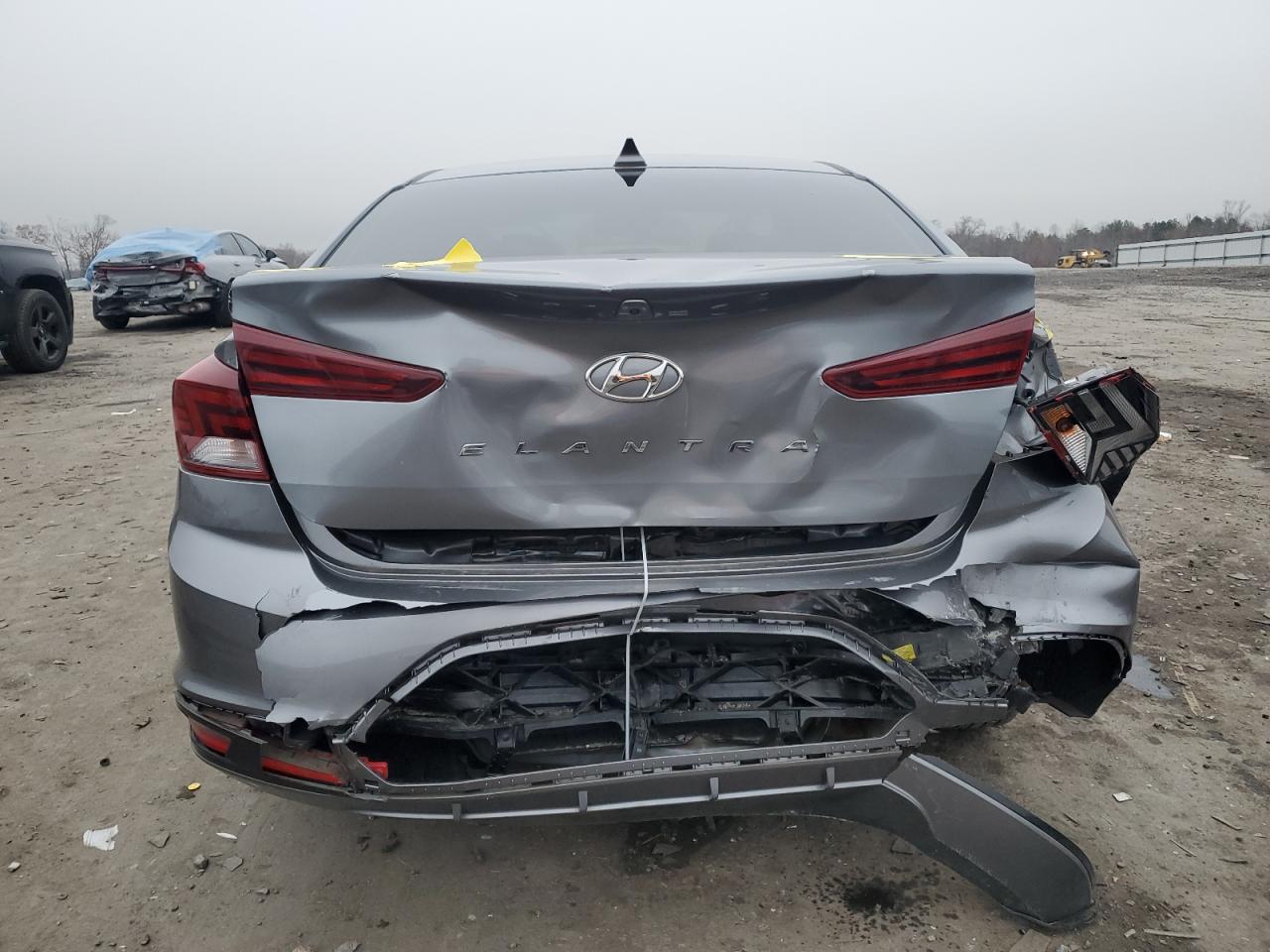 2019 Hyundai Elantra VIN KMHD84LF8KU877635 Copart auction photo, all over damage thumbnail 6