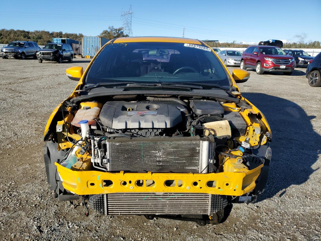 2013 Ford Focus VIN 1FADP3L96DL254721 Copart auction photo, front end damage thumbnail 5