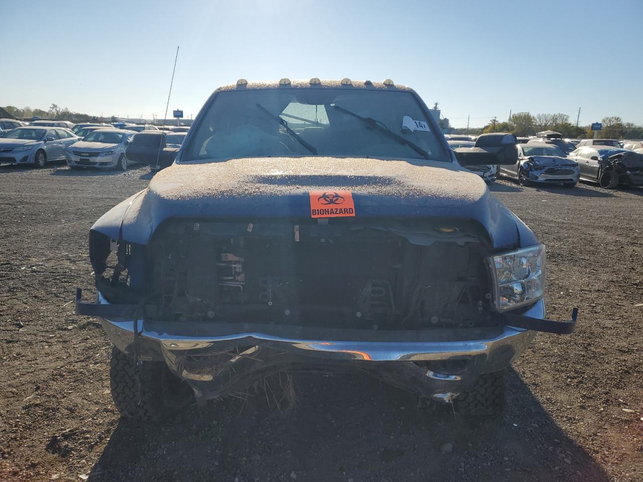 2017 RAM 2500 VIN 3C6UR5CJ6HG518590 Copart auction photo, front end / top/roof damage thumbnail 5