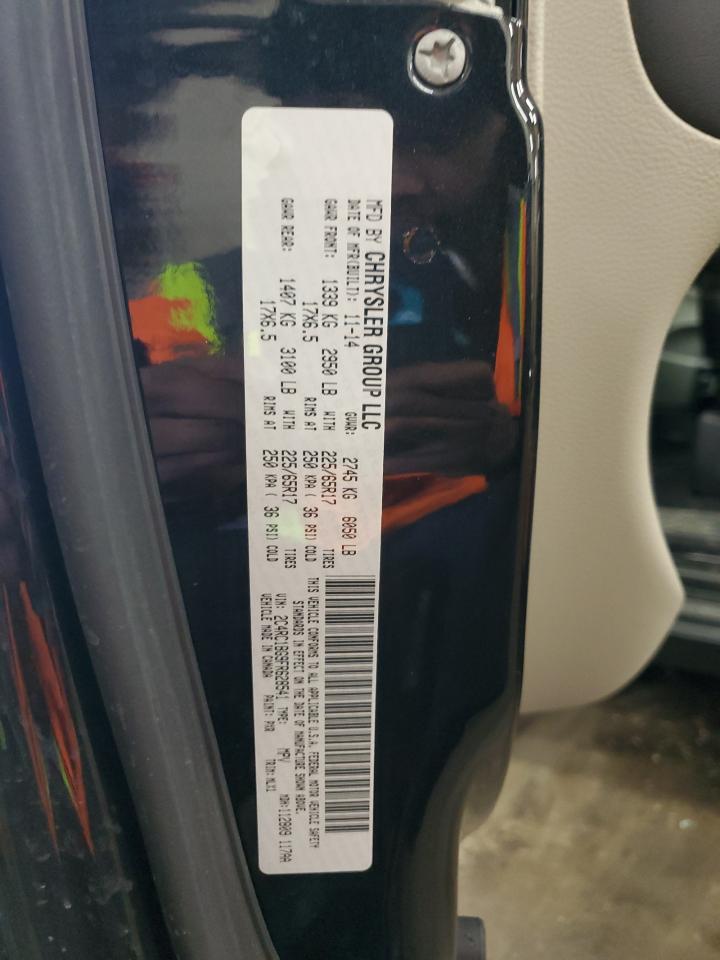 2015 Chrysler Town & Country VIN 2C4RC1BG9FR628541 Copart auction photo, side damage thumbnail 13