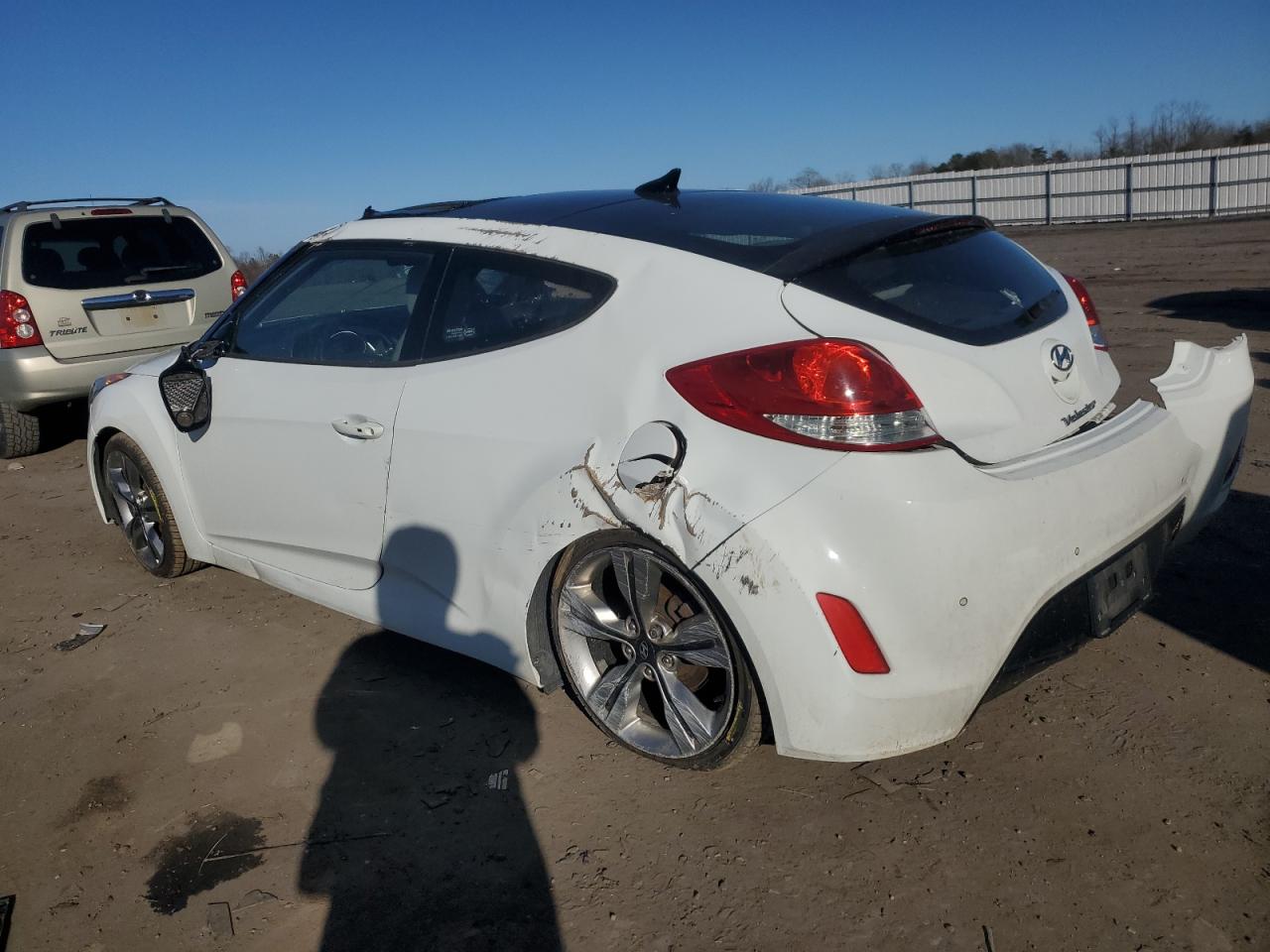 2012 Hyundai Veloster VIN KMHTC6AD2CU074277 Copart auction photo, all over damage thumbnail 2