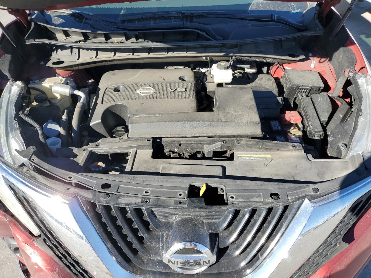 2018 Nissan Murano VIN 5N1AZ2MG6JN187502 Copart auction photo, front end / side damage thumbnail 12