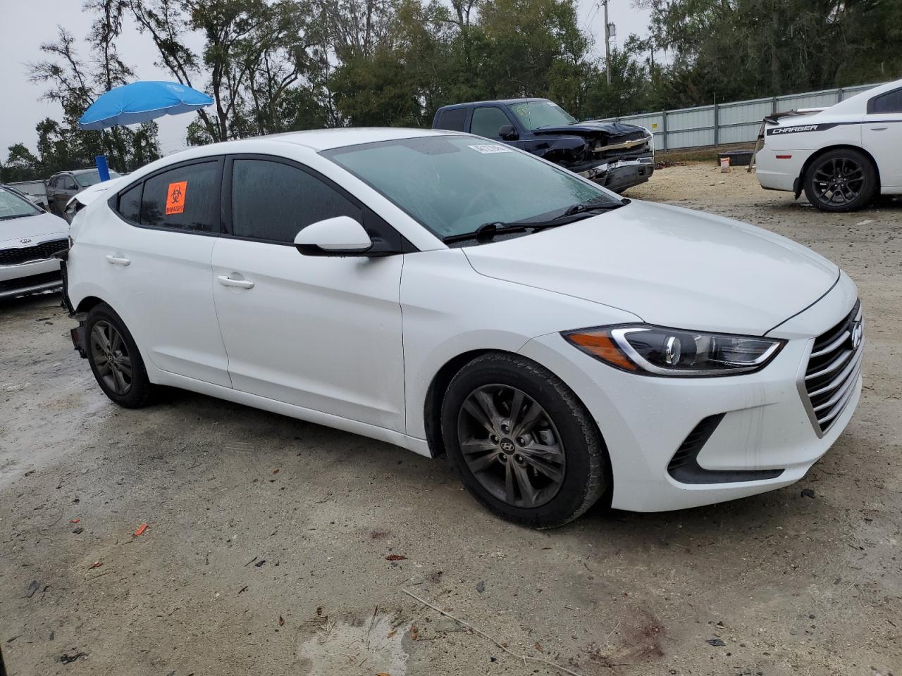 2018 Hyundai Elantra VIN 5NPD84LF8JH359649 Copart auction photo, rear end / front end damage thumbnail 4