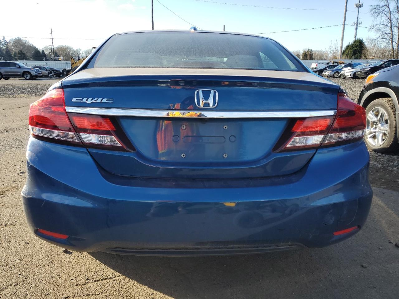 2013 Honda Civic VIN 2HGFB2F82DH529918 Copart auction photo, undercarriage / front end damage thumbnail 6