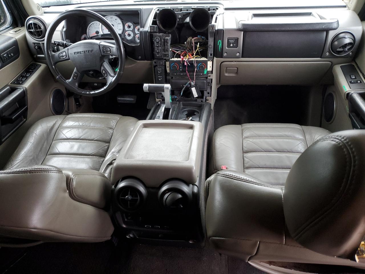 2003 Hummer H2 VIN 5GRGN23U83H143843 Copart auction photo, stripped damage thumbnail 8