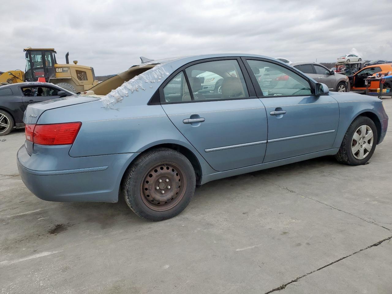 2009 Hyundai Sonata VIN 5NPET46CX9H426946 Copart auction photo, hail / front end damage thumbnail 3