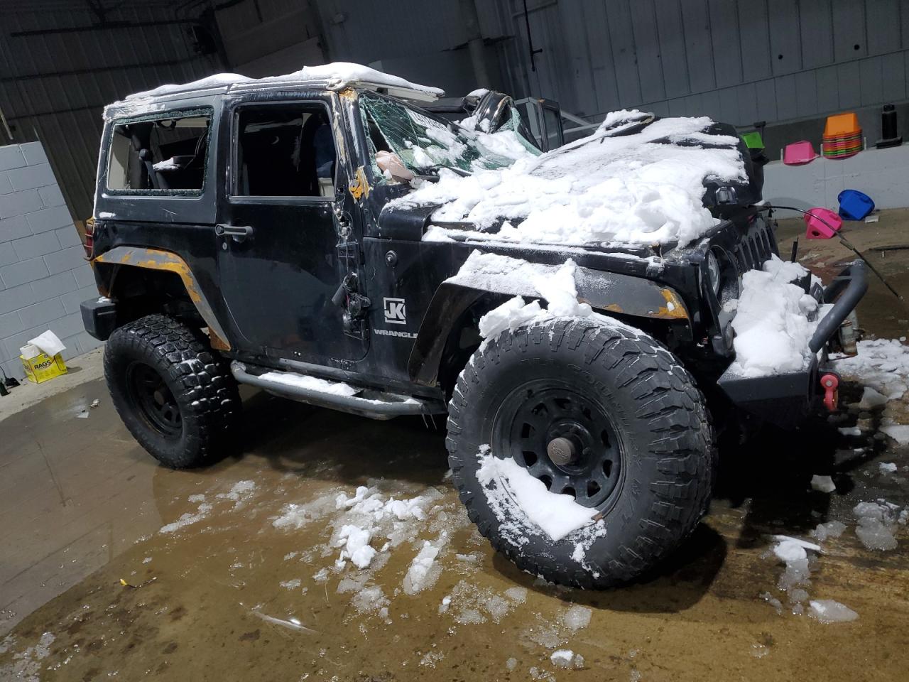 2012 Jeep Wrangler VIN 1C4BJWCG0CL116142 Copart auction photo, all over damage thumbnail 4