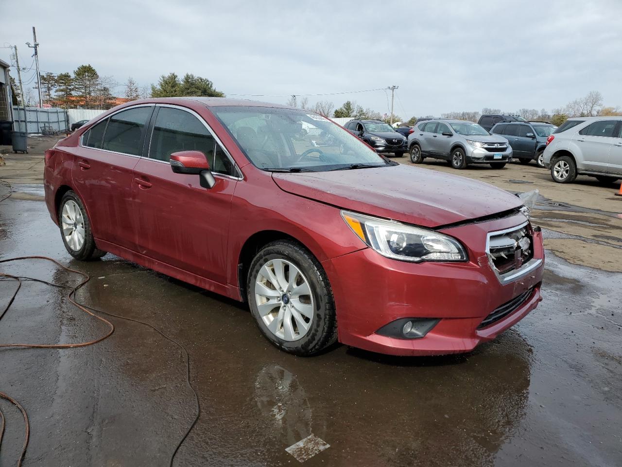 2017 Subaru Legacy VIN 4S3BNAF62H3048475 Copart auction photo, front end / side damage thumbnail 4
