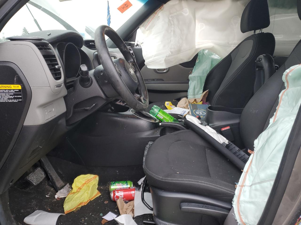 2017 KIA Soul VIN KNDJP3A54H7433819 Copart auction photo, rollover damage thumbnail 7