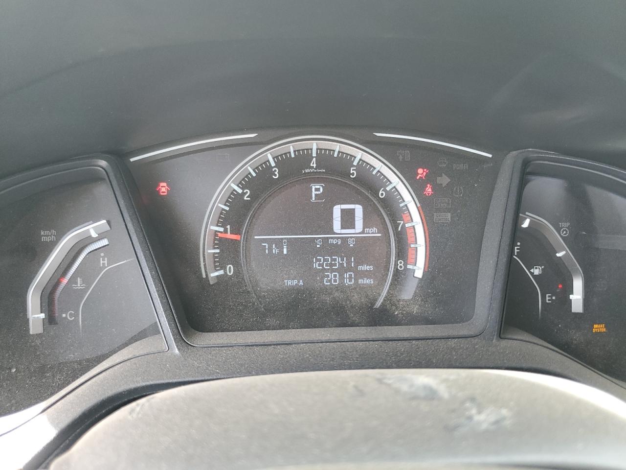 2017 Honda Civic VIN 19XFC2F59HE043920 Copart auction photo, front end / rear end damage thumbnail 9