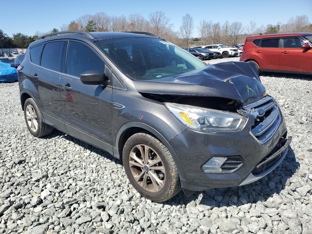 2017 Ford Escape VIN 1FMCU0GD6HUC84065 Copart auction photo, front end damage thumbnail 4