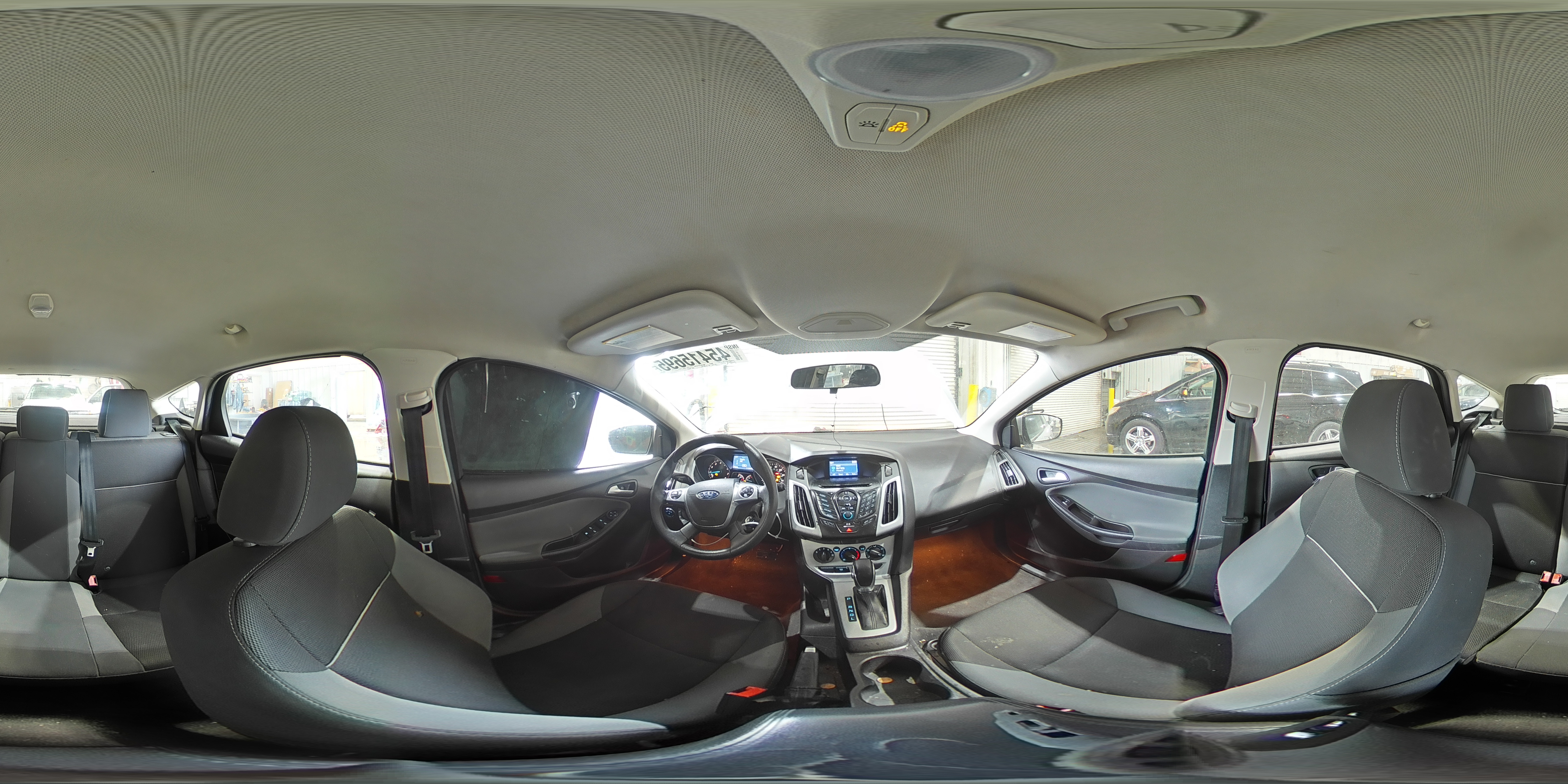 2014 Ford Focus VIN 1FADP3K28EL406813 Copart auction photo, front end / hail damage thumbnail 14