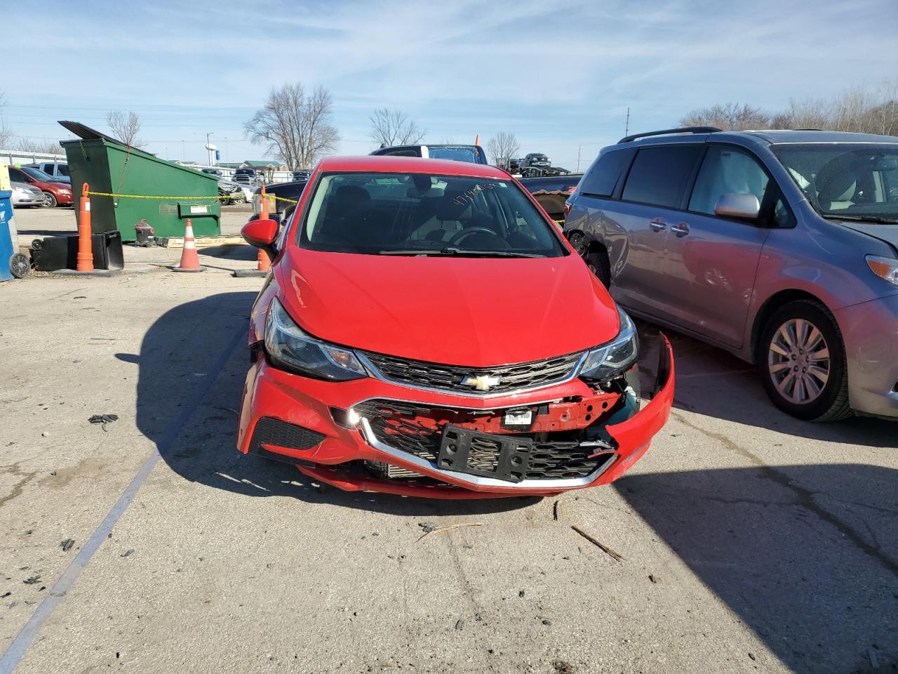 2017 Chevrolet Cruze VIN 1G1BE5SM2H7180438 Copart auction photo, front end damage thumbnail 5